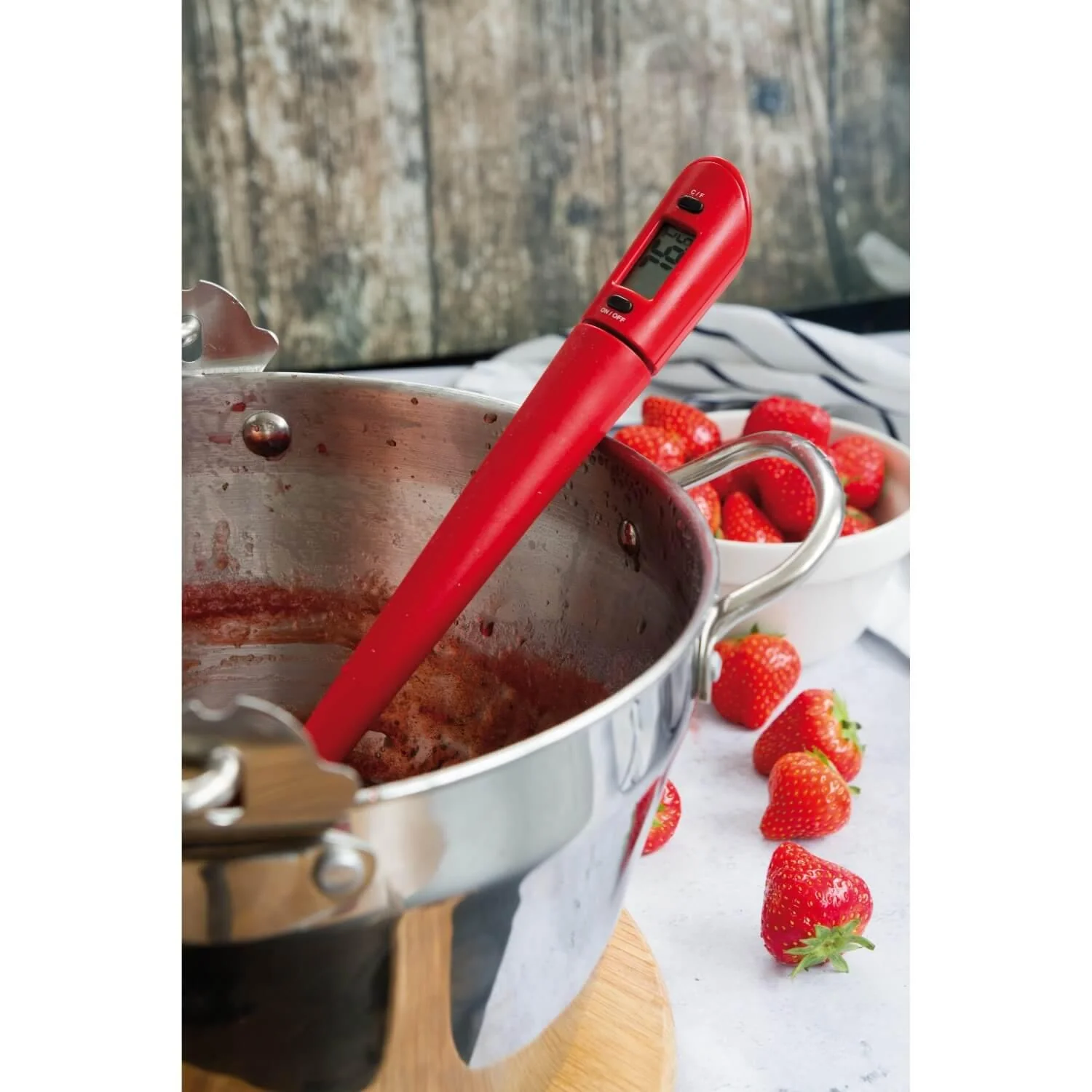 Home Made Silicone Thermo Spoon - Red - Image 4