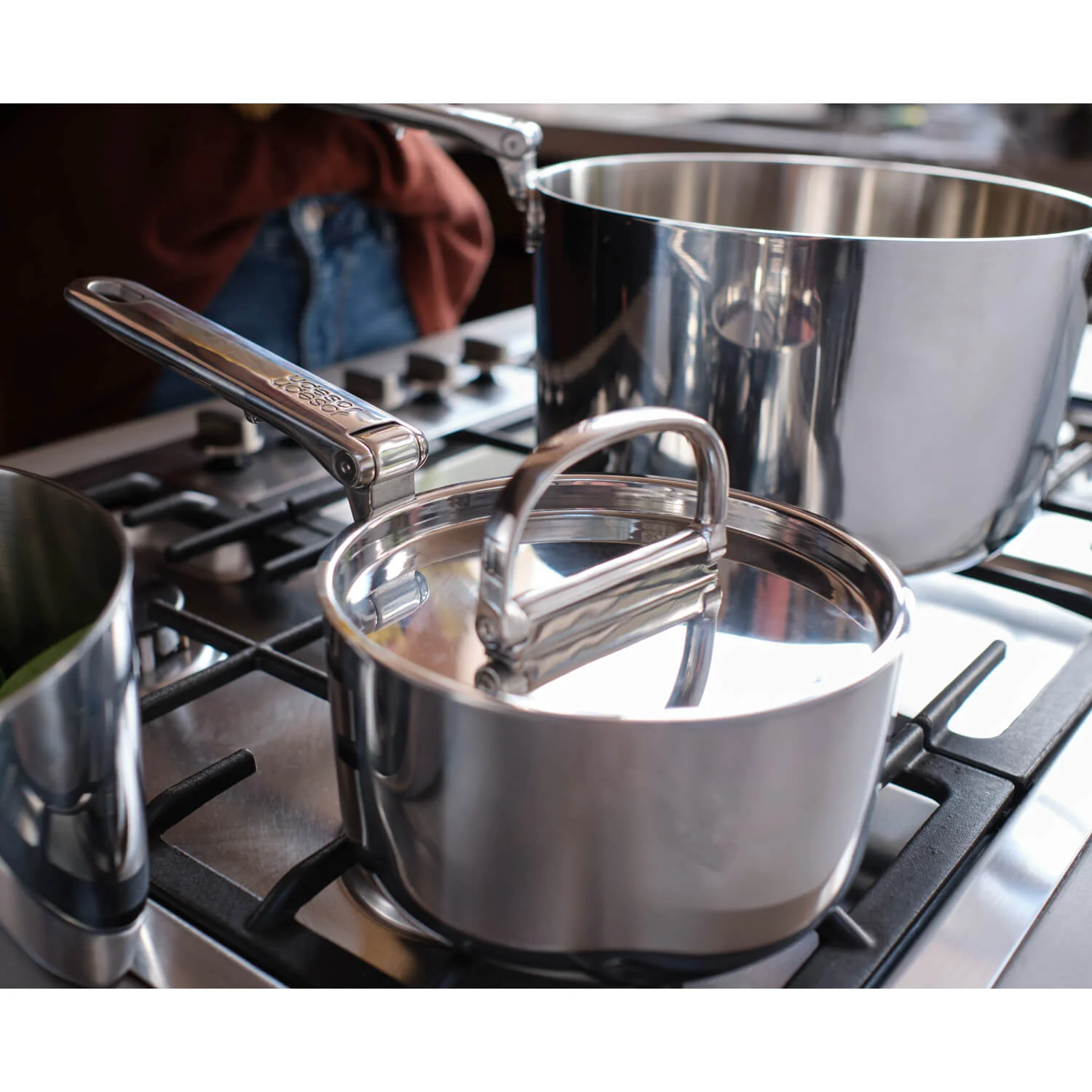 Joseph Joseph Space 5-Piece Folding Handle Cookware Set - Stainless Steel - Image 13