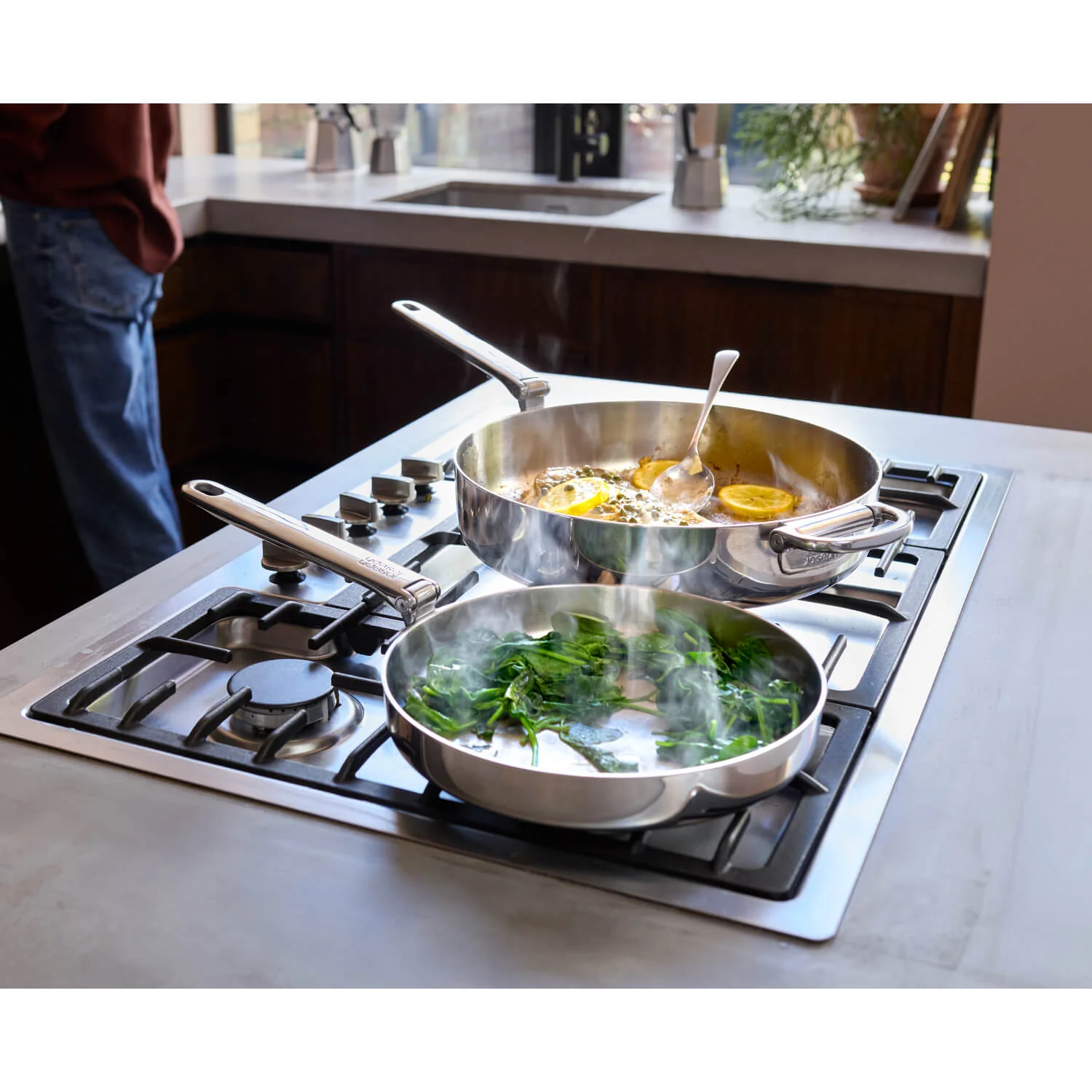 Joseph Joseph Space 5-Piece Folding Handle Cookware Set - Stainless Steel - Image 16
