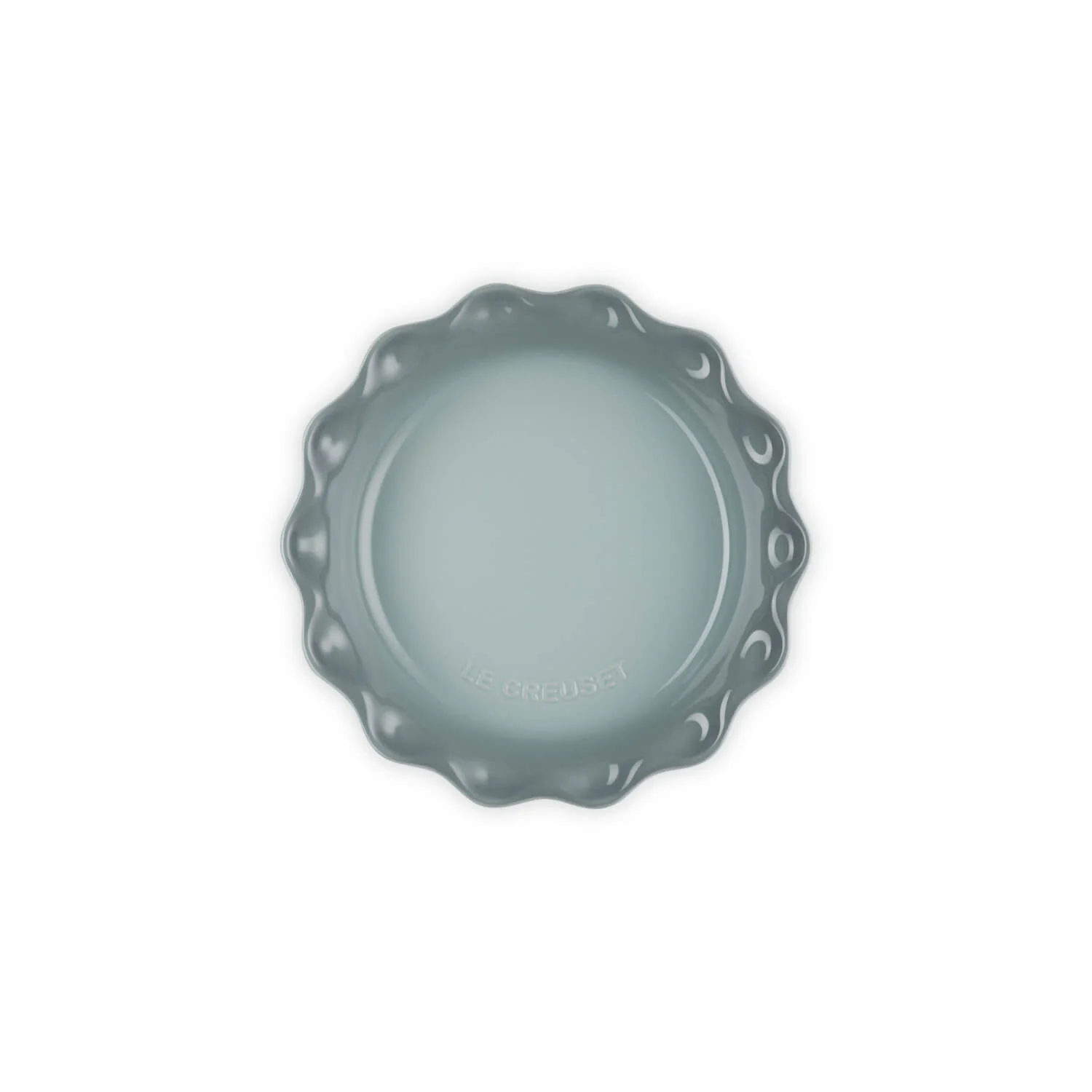 Le Creuset Heritage Stoneware 23cm Round Pie Dish - Sea Salt - Image 4