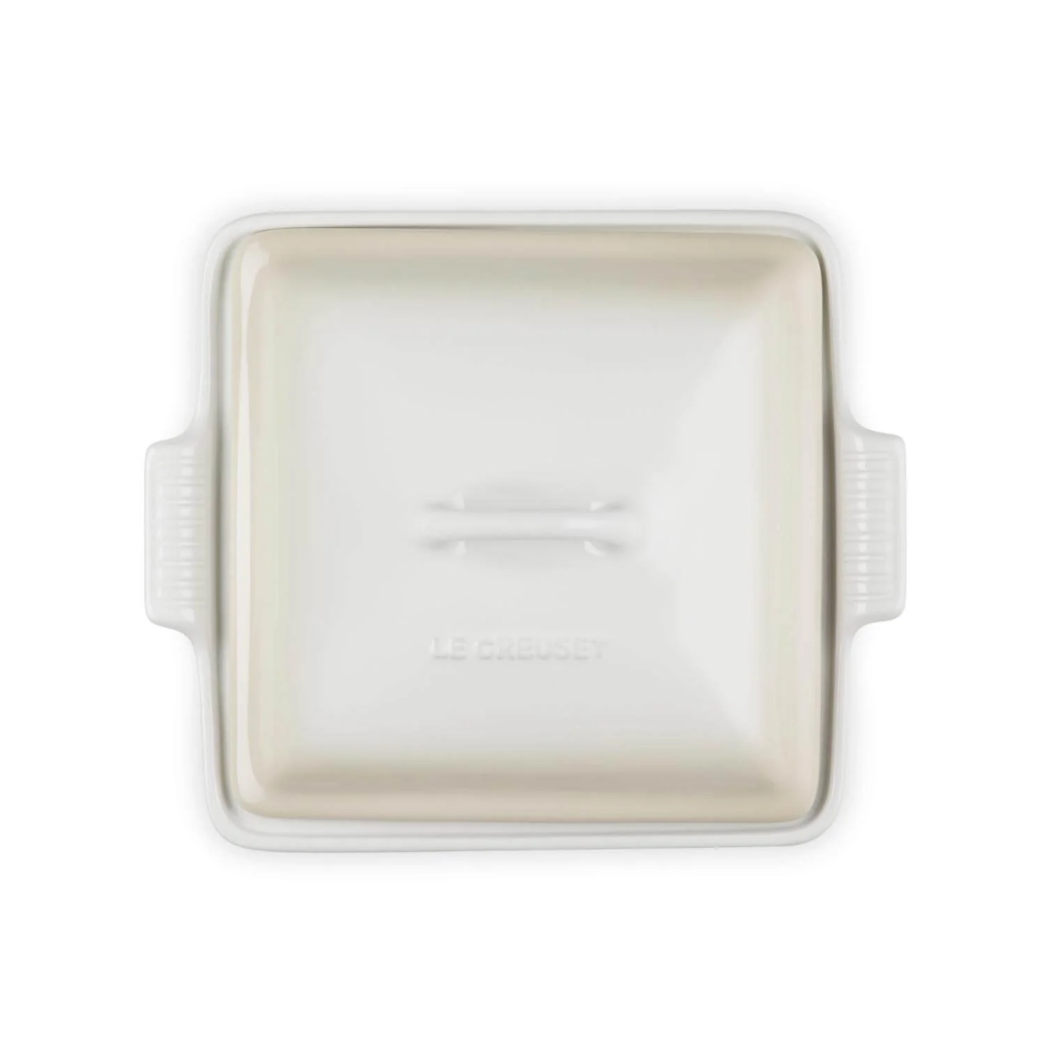 Le Creuset Heritage Stoneware 23cm Square Dish with Lid - Meringue - Image 3
