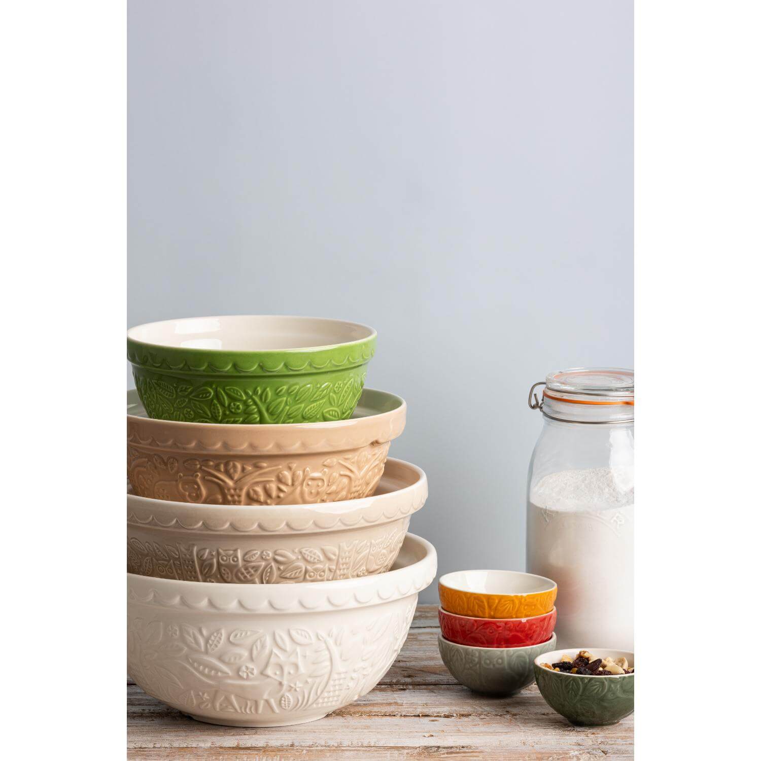 Mason Cash Colour Mix 24cm Stoneware Mixing Bowl - Cream - Image 3