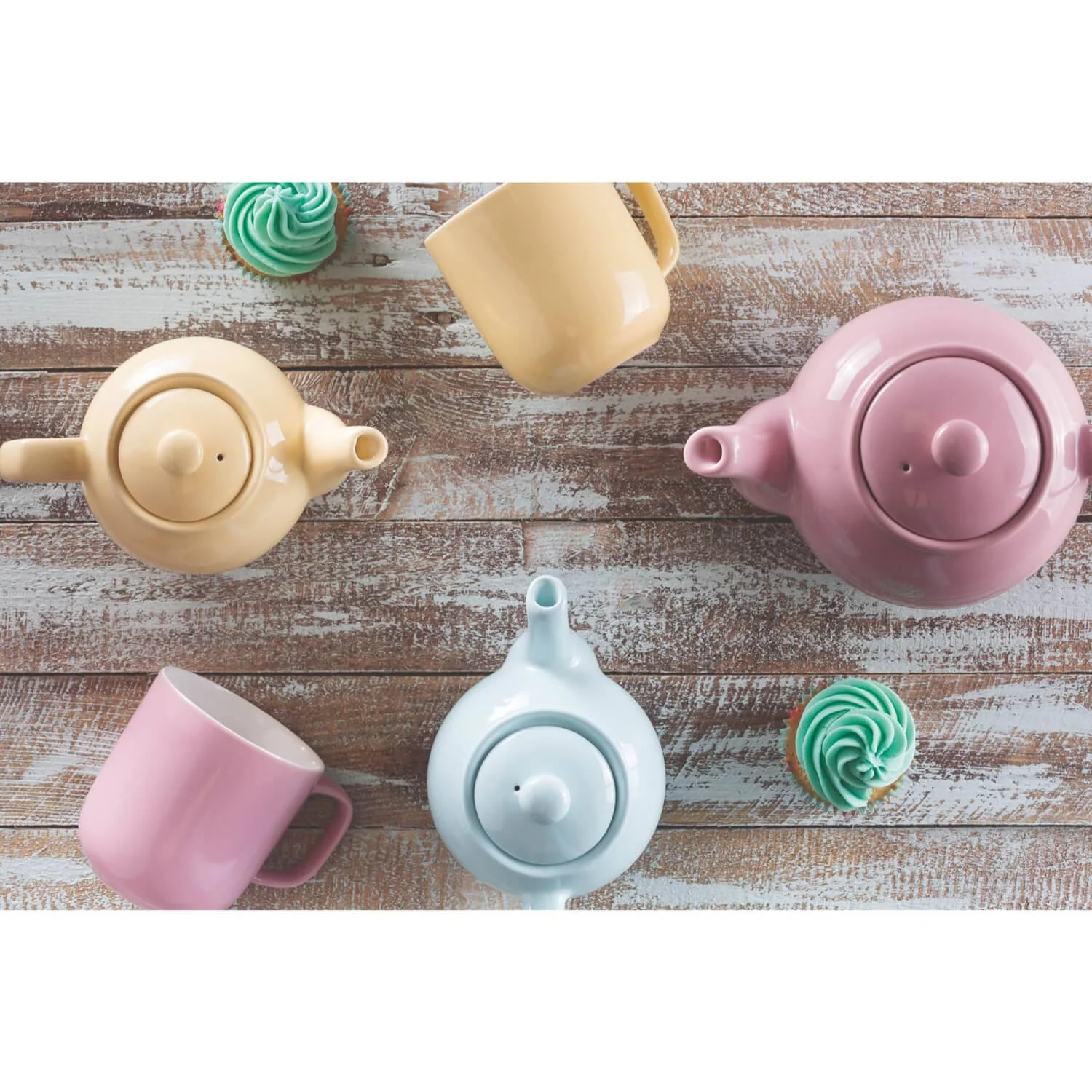 Price & Kensington Stoneware 2 Cup Teapot - Pastel Blue - Image 4