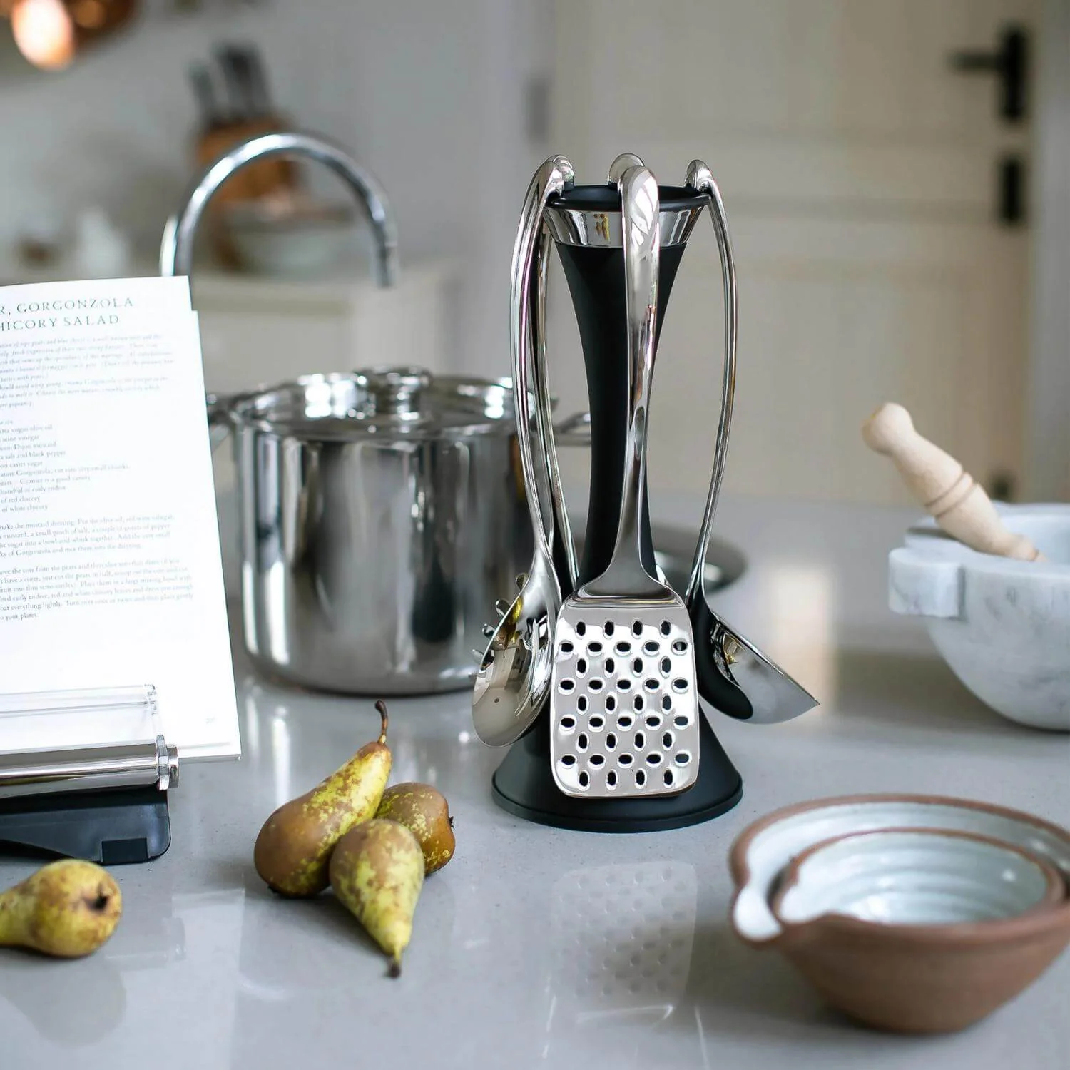 Robert Welch Signature 5 Piece Utensil Stand - Black - Image 4