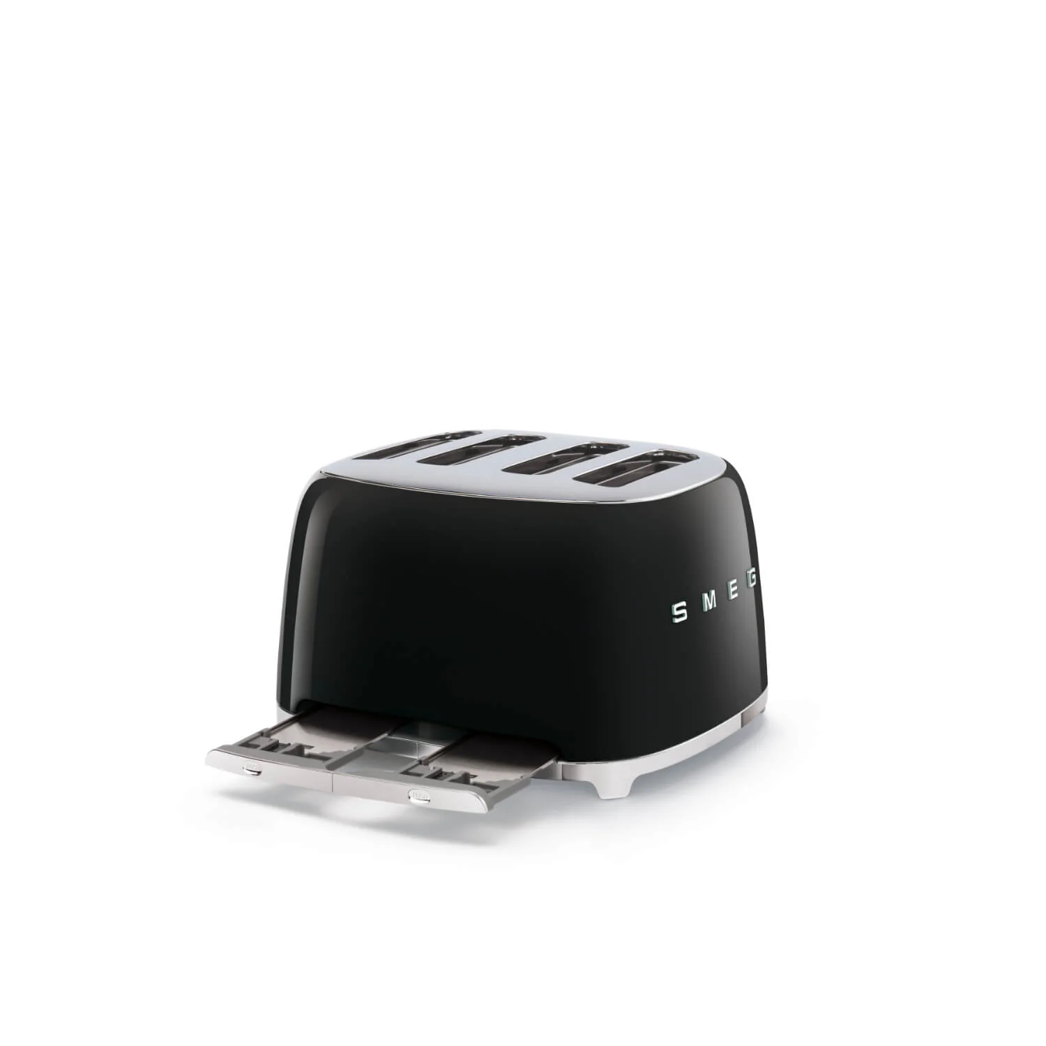 Smeg 50's Style Retro TSF03 4 Slice Toaster - Black - Image 4